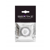 Эластичное эрекционное кольцо с длинными черными «ресничками» - Sextaz - в Уссурийске купить с доставкой