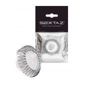 Эластичное эрекционное кольцо с длинными черными «ресничками» - Sextaz - в Уссурийске купить с доставкой