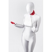 Красный ошейник с подкладкой из меха - ToyFa - купить с доставкой в Уссурийске