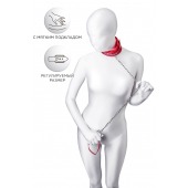 Красный ошейник с подкладкой из меха - ToyFa - купить с доставкой в Уссурийске