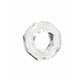 Прозрачное эрекционное кольцо в форме гайки - Sex Expert - в Уссурийске купить с доставкой