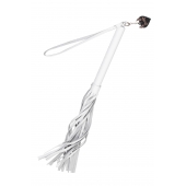 Белая кожаная плеть - 50 см. - Pecado - купить с доставкой в Уссурийске