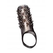 Дымчатая насадка на пенис с выпуклостями - 12 см. - Sex Expert - в Уссурийске купить с доставкой