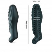 Серая силиконовая насадка на пенис с подхватом Manwan Ryzer - Manwan - в Уссурийске купить с доставкой