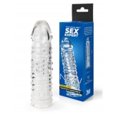 Прозрачная закрытая насадка на пенис - 17 см. - Sex Expert - в Уссурийске купить с доставкой