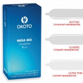 Презервативы OKOTO Mega Mix - 18 шт. - Sitabella - купить с доставкой в Уссурийске