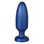 Синяя анальная пробка 4 Inch Silicone Anal Plug - 12 см. - NMC