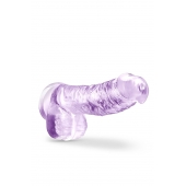 Сиреневый фаллоимитатор 6 Inch Crystalline Dildo - 15,2 см. - Blush Novelties