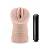 Телесный мастурбатор-вагина Ayumi с вибрацией - Blush Novelties - в Уссурийске купить с доставкой