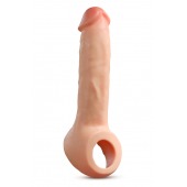 Телесная насадка-удлинитель Thrive 8.75 Inch Realistic Penis Extender Sleeve - 22,2 см. - Blush Novelties - в Уссурийске купить с доставкой