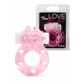 Розовое эрекционное виброкольцо в форме зайчика - 1137 - в Уссурийске купить с доставкой