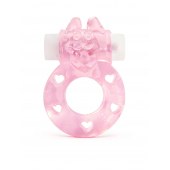 Розовое эрекционное виброкольцо в форме зайчика - 1137 - в Уссурийске купить с доставкой