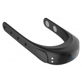 Черное эрекционное виброкольцо на ремешках - Boys of Toys - в Уссурийске купить с доставкой