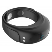 Черное эрекционное виброкольцо на ремешках - Boys of Toys - в Уссурийске купить с доставкой