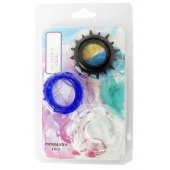 Набор из 3 эрекционных колец разного цвета и рельефа - Boys of Toys - в Уссурийске купить с доставкой