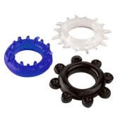 Набор из 3 эрекционных колец разного цвета и рельефа - Boys of Toys - в Уссурийске купить с доставкой