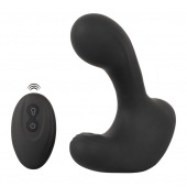Черная анальная вибропробка с функцией расширения RC Butt Plug with 3 functions - Orion - в Уссурийске купить с доставкой
