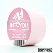 Розовый скотч для фиксации Non-Sticky Bondage Tape - 15 м. - Intoyou - купить с доставкой в Уссурийске