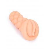 Телесный мастурбатор-вагина с вибропулей и эрекционными кольцами в комплекте - Sexy Girl - в Уссурийске купить с доставкой