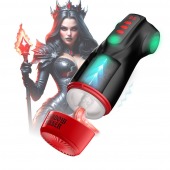 Интерактивный мастурбатор Raven с вакуумом, вибрацией и подсветкой - Shots Media BV - в Уссурийске купить с доставкой