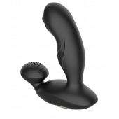 Черный вибромассажер простаты с вращающимся шариком - Secwell - в Уссурийске купить с доставкой