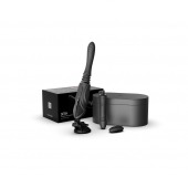 Черная секс-машина с функцией нагрева, насадками и присоской Sesh - Zalo - купить с доставкой в Уссурийске