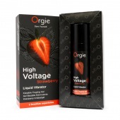 Жидкий вибратор Orgie High Voltage Strawberry - 15 мл. - ORGIE - купить с доставкой в Уссурийске