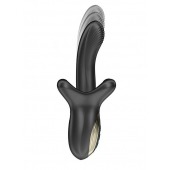 Черный вибратор с эффектом фрикций и посасывания - 23 см. - Ibiza