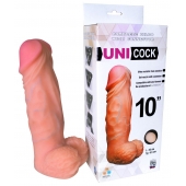 Фаллическая насадка Харнесс UNICOCK 10  - 25 см. - LOVETOY (А-Полимер) - купить с доставкой в Уссурийске