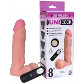 Фаллическая насадка Харнесс UNICOCK 8  с вибрацией - 20 см. - LOVETOY (А-Полимер) - купить с доставкой в Уссурийске