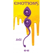 Фиолетовые вагинальные шарики Emotions Gi-Gi - Lola Games