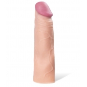 Реалистичная насадка с ярко выраженной головкой - 16,5 см. - A-toys - в Уссурийске купить с доставкой