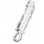 Прозрачная насадка с петлёй для фиксации - 14 см. - ToyFa - в Уссурийске купить с доставкой