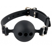 Силиконовый кляп-шар с отверстиями для дыхания Silicone Breathable Ball Gag Small - Pipedream - купить с доставкой в Уссурийске