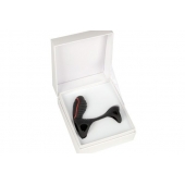 Чёрная насадка на фаллос Gladiator + LRS  с трехкнопочным пультом управления - Adrien Lastic - в Уссурийске купить с доставкой