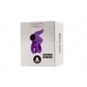 Эрекционное кольцо с подхватом мошонки и стимуляцией клитора Bullet Lastic Ring - Adrien Lastic - в Уссурийске купить с доставкой