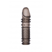 Дымчатая закрытая насадка ToyFa XLover с чешуйками и пупырышками - 13,5 см. - ToyFa - в Уссурийске купить с доставкой