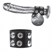 Ремень на член и мошонку 1.5  Cock Ring With Ball Strap - BlueLine - купить с доставкой в Уссурийске