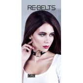 Чёрный чокер-кляп Iman Black - Rebelts - купить с доставкой в Уссурийске