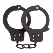 Чёрные наручники из листового металла BONDX METAL CUFFS BLACK - Dream Toys - купить с доставкой в Уссурийске