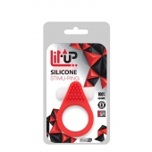 Красное эрекционное кольцо LIT-UP SILICONE STIMU RING 1 RED - Dream Toys - в Уссурийске купить с доставкой