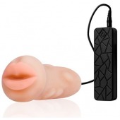 Мастурбатор-ротик с вибрацией REALSTUFF VIBRATING MASTURBATOR MOUTH - Dream Toys - в Уссурийске купить с доставкой