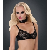 Полиуретановый ошейник с пуклями и D-кольцами Collar with Studs - Blush Novelties - купить с доставкой в Уссурийске