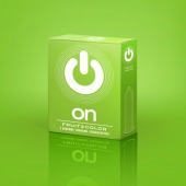 Цветные ароматизированные презервативы ON) Fruit   Color - 3 шт. - ON) - купить с доставкой в Уссурийске