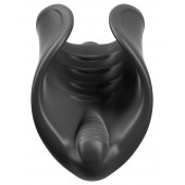 Чёрный мастурбатор Vibrating Silicone Stimulator с вибрацией - Pipedream - в Уссурийске купить с доставкой