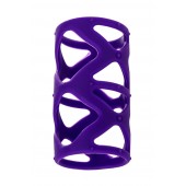 Фиолетовая насадка-сетка на пенис - 7,5 см. - A-toys - в Уссурийске купить с доставкой