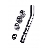 Металлический анальный душ с тремя насадками - ToyFa - купить с доставкой в Уссурийске