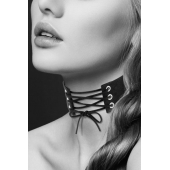 Оригинальный ошейник-чокер со шнуровкой - Bijoux Pour Toi - купить с доставкой в Уссурийске