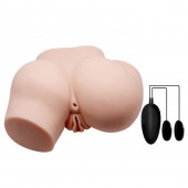 Телесный полуторс с двумя любовными тоннелями и вибрацией - Baile - в Уссурийске купить с доставкой