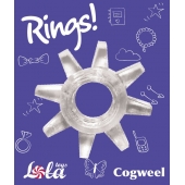 Прозрачное эрекционное кольцо Rings Cogweel - Lola Games - в Уссурийске купить с доставкой